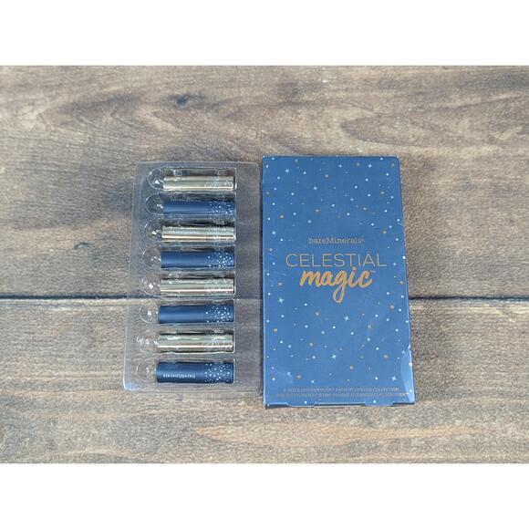 NEW BareMinerals Celestial‎ Magic Cosmetic Radiant Lipstick Collection 8 Piece - Picture 1 of 6